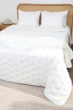 ست روتختی گلدوزی دو نفره شش تکه بروجرد طرح دوخت نلا رنگ خودرنگ - Image 4