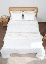 ست روتختی گلدوزی دو نفره شش تکه بروجرد طرح دوخت نلا رنگ خودرنگ