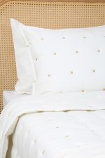 ست روتختی گلدوزی دو نفره شش تکه بروجرد طرح دوخت نلا رنگ خودرنگ - Image 7