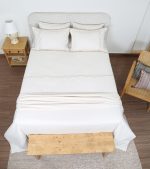 ست لحاف وکاور بزرگسال گلدوزی دو نفره هفت تکه بروجرد طرح ماریا رنگ خودرنگ