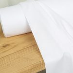 پارچه ملحفه ای پنبه پلی استر ویسکوز بروجرد عرض 250 رنگ سفید 0848