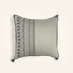 کوسن گلدوزی طرح کمند 40*40 بروجرد رنگ زیتونی - Image 5