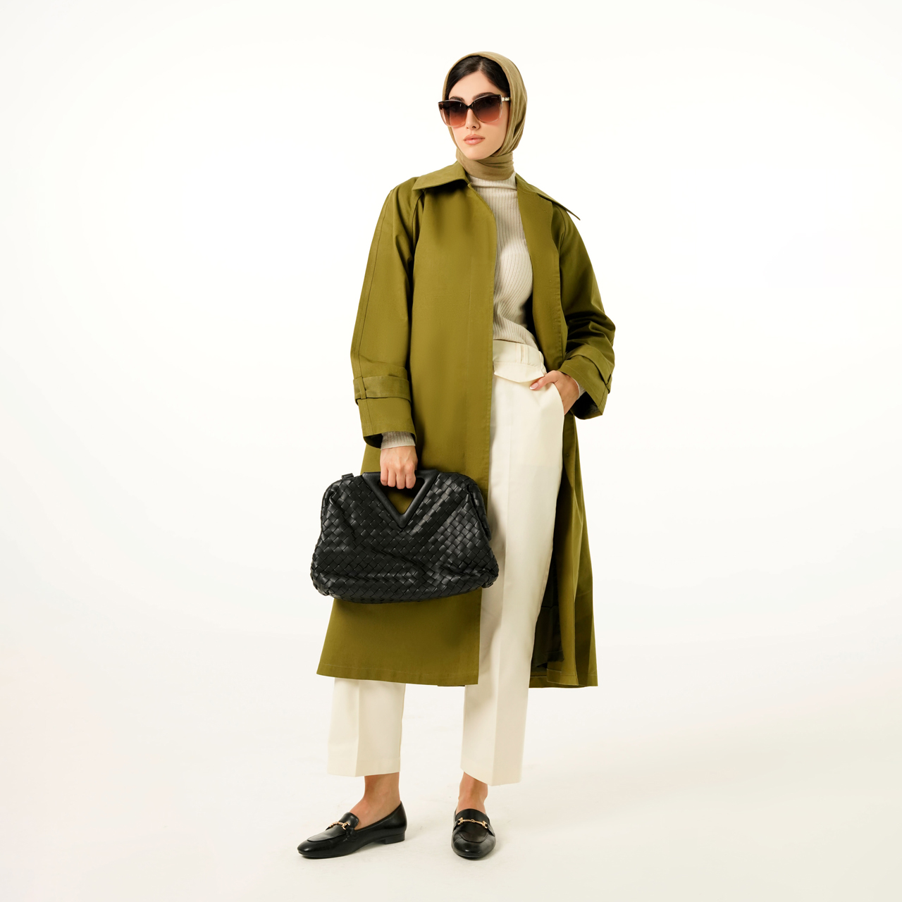 _DSC7255final-site بارانی بلند دکمه مخفی 112022 رنگ سدری - Image 1