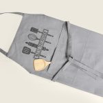 پیش بند آشپزخانه بروجرد طرح سرآشپز رنگ طوسی