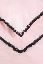 کاور تمام ست نوار دوزی دو نفره چهار تکه 180 بروجرد طرح ملودی رنگ صورتی چرک - Image 8