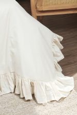 ست لحاف وکاور بزرگسال گلدوزی دو نفره هفت تکه بروجرد طرح لئونا رنگ خودرنگ - Image 12