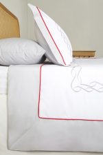 ست لحاف وکاور بزرگسال گلدوزی دو نفره هفت تکه بروجرد طرح لامبرت رنگ سفید - Image 6