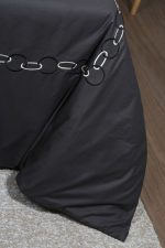 ست لحاف وکاور بزرگسال گلدوزی دو نفره هفت تکه بروجرد طرح سزار رنگ نوک مدادی - Image 5