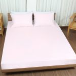 ملحفه نیم ست دو نفره سه تکه عرض 180 بروجرد رنگ صورتی 0190