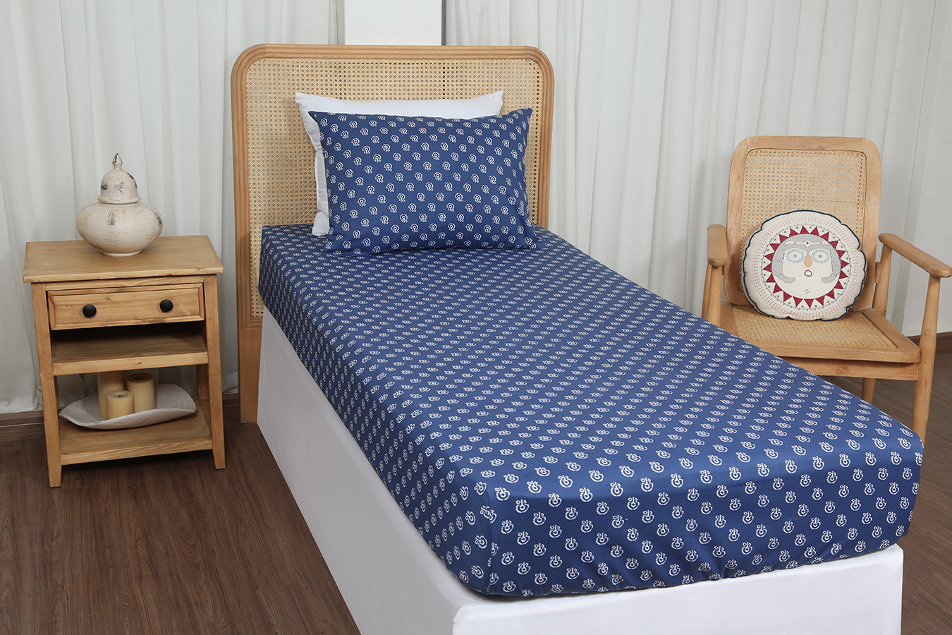 نیم ست یکنفره 90 دو تکه طرح دهلی1 رنگبندی 01 (2) ملحفه نیم ست یک نفره دو تکه 90 بروجرد طرح دهلی 1 رنگ 01 - Image 1