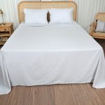 ملحفه رو انداز دو نفره بروجرد رنگ طوسی روشن