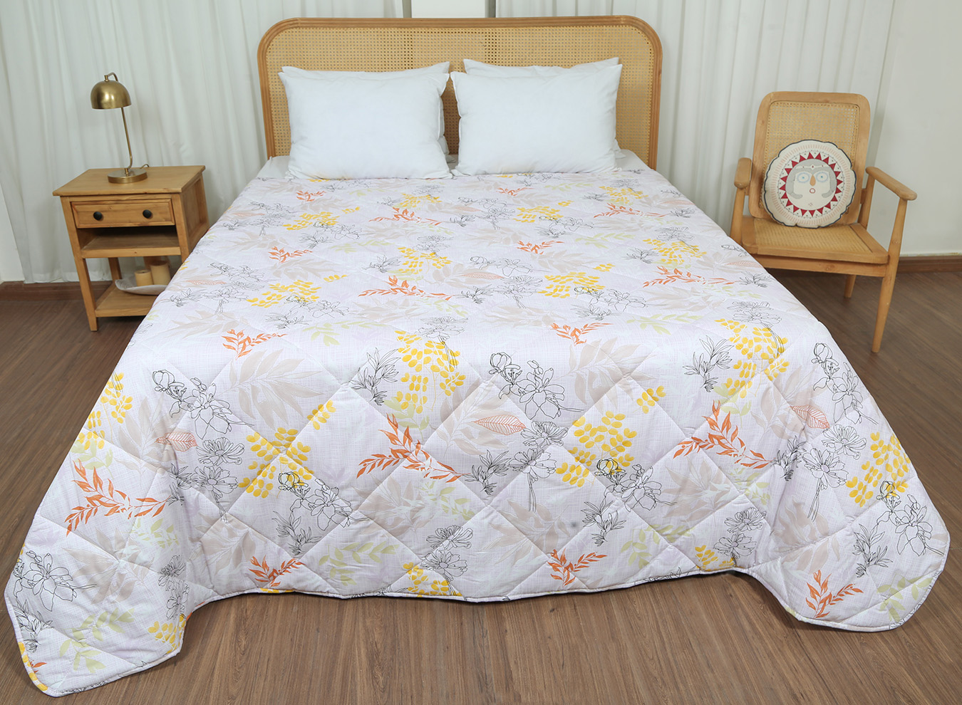 لحاف تک پنبه دوز دونفره 180 طرح برلین1 رنگبندی 01 (1) لحاف تک بزرگسال دو نفره 180 بروجرد طرح برلین 1 رنگ 01 - Image 1