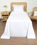 ملحفه روانداز يك نفره بروجرد رنگ سفید