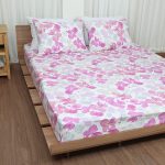 ملحفه نیم ست دو نفره سه تکه عرض 180 بروجرد طرح لوندر رنگ 08