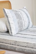 ملحفه نیم ست یک نفره دو تکه 90 بروجرد طرح سیامک 2 رنگ 05 - Image 2