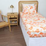 ملحفه نیم ست یک نفره دو تکه 120 بروجرد طرح لوندر رنگ 07