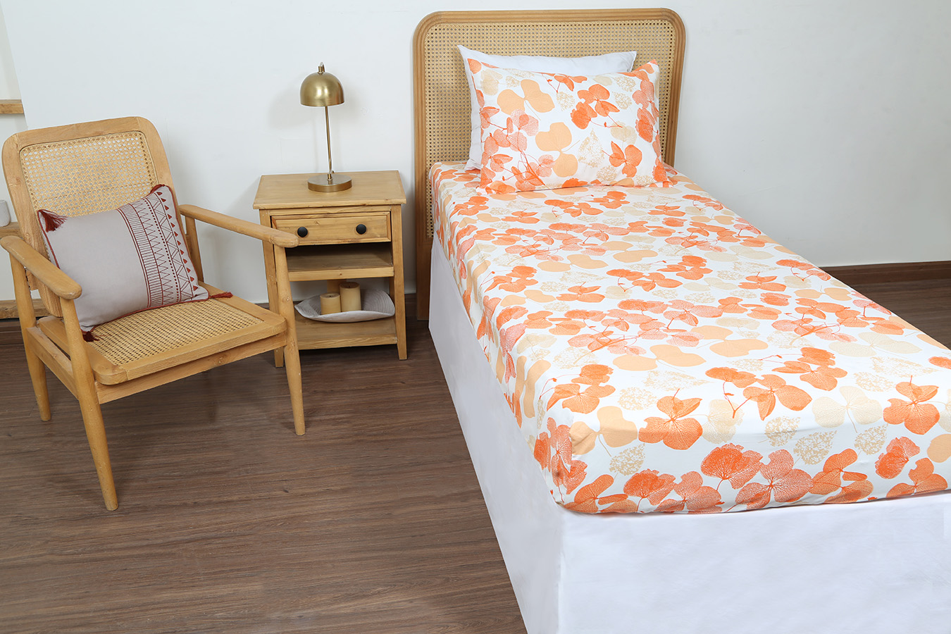 نیم ست یک نفره دو تکه طرح لوندر رنگبندی 07 (2) (2) ملحفه نیم ست یک نفره دو تکه 90 بروجرد طرح لوندر رنگ 07 - Image 1