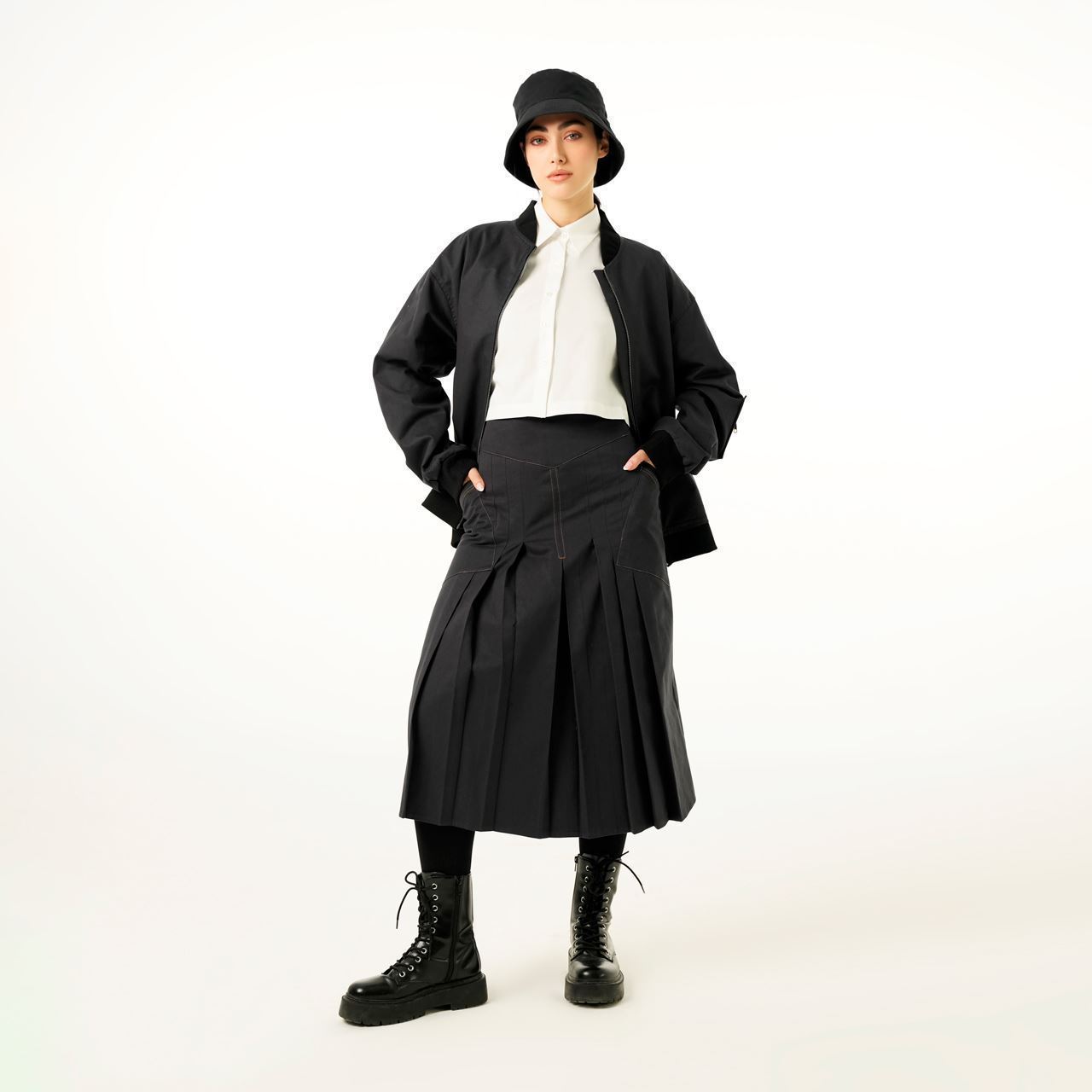 0002514_-112008-2_3 کاپشن زیپ خور کد 112008 رنگ مشکی - Image 1