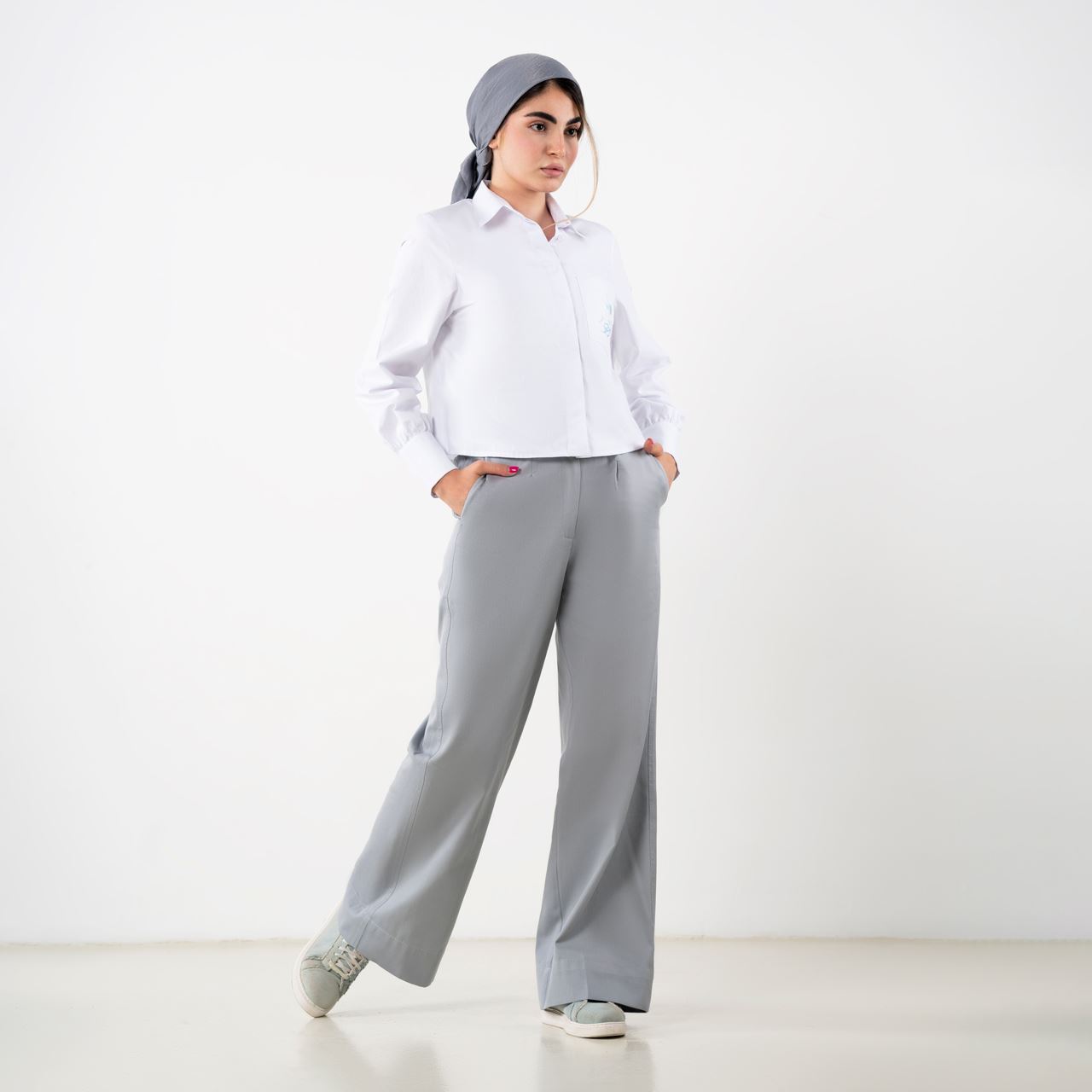 0004414_-124001-7-_3 شلوار کتان کد 124001 طرح ساده - Image 1