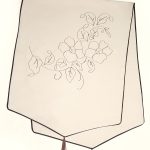 رانر گلدوزی بروجرد طرح ترمه رنگ کرم کد 0100