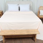 ملحفه رو انداز دو نفره بروجرد طرح ساده رنگ گلبهی