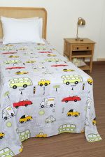 ملحفه روانداز يك نفره بروجرد طرح نوفلوشاتو 1 رنگ 01 - Image 4