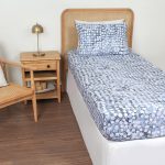 ملحفه نیم ست یک نفره دو تکه 120 بروجرد طرح آکولین رنگ 03