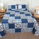 ست روتختی پنبه دوز دو نفره سه تکه بروجرد طرح چهل تکه رنگ گوناگون