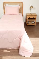 ست لحاف بزرگسال یک نفره سه تکه 90 بروجرد رنگ گلبهی - Image 3