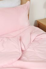 ست لحاف بزرگسال یک نفره سه تکه 90 بروجرد رنگ صورتی - Image 4