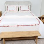 ست کاور لحاف بزرگسال گلدوزی دو نفره شش تکه بروجرد طرح فیوره رنگ شیری