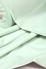 پارچه ملحفه ای 100% پنبه بروجرد عرض 250 ساده رنگ سبز پاستیلی - Image 2