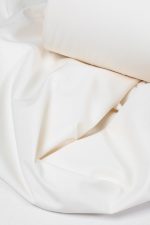 پارچه ملحفه ای 100% پنبه بروجرد عرض 250 ساده رنگ کرم استخوانی - Image 2