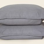 ملحفه روبالشی قابدار 2 تکه 50*70 بروجرد طرح اولترادیاکو رنگ طوسی روشن