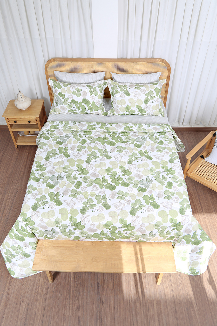 ست لحاف دونفره 180 شش تکه دو کالیته 211601 دو طرح رنگ لوندر 6048 رنگبندی 06 درجه یک (2) ست لحاف بزرگسال دو نفره شش تکه بروجرد طرح لوندر رنگ 06 - Image 1