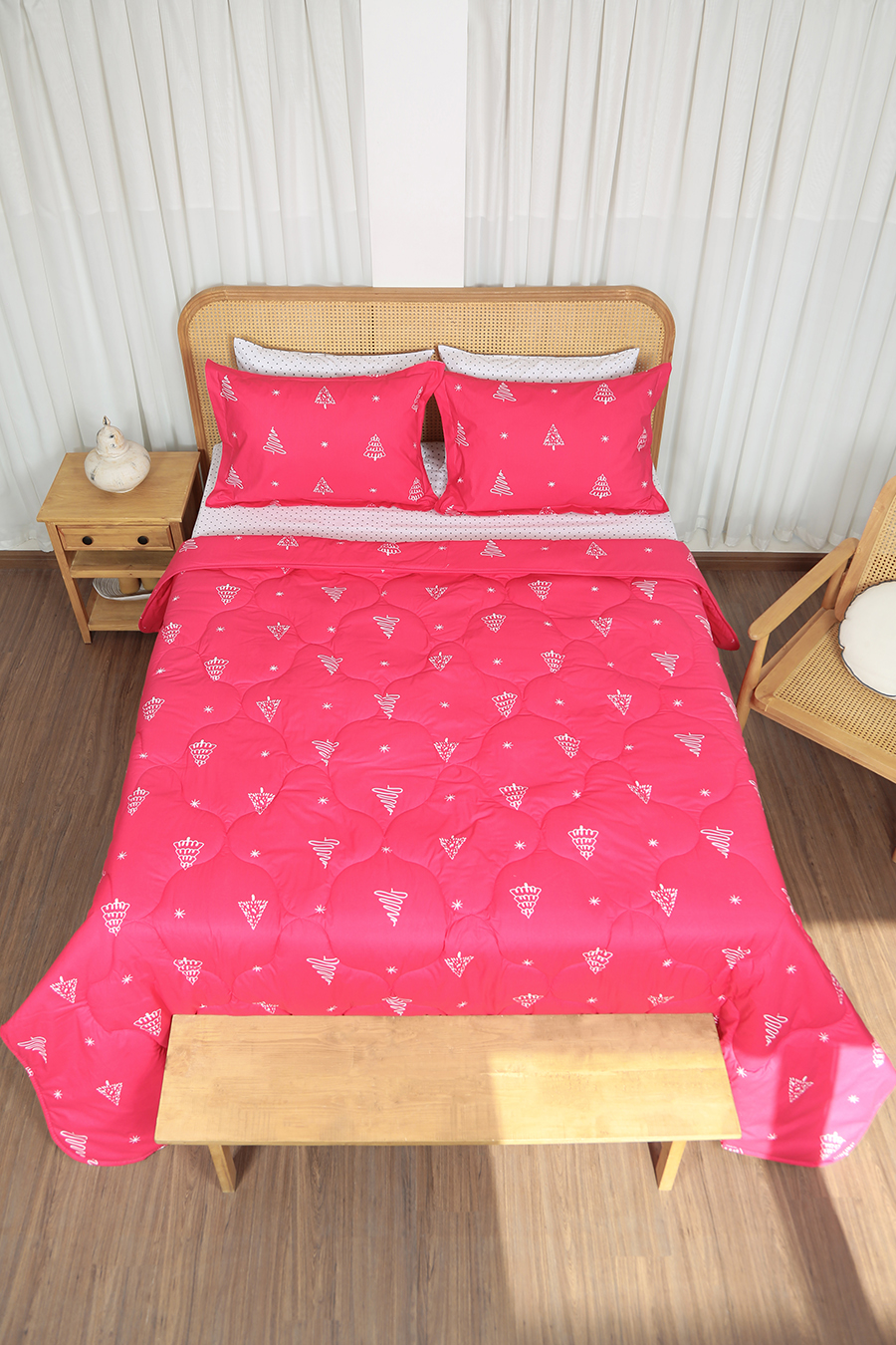 ست لحاف دونفره 180 شش تکه دو کالیته 311602 دو طرح رنگ برکه6101 رنگبندی02 درجه یک (2) ست لحاف بزرگسال دو نفره شش تکه بروجرد طرح برکه رنگ 02 - Image 1