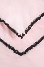 کاور تمام ست دکمه خور دو نفره چهار تکه 180 بروجرد طرح ملودی رنگ صورتی چرک - Image 6